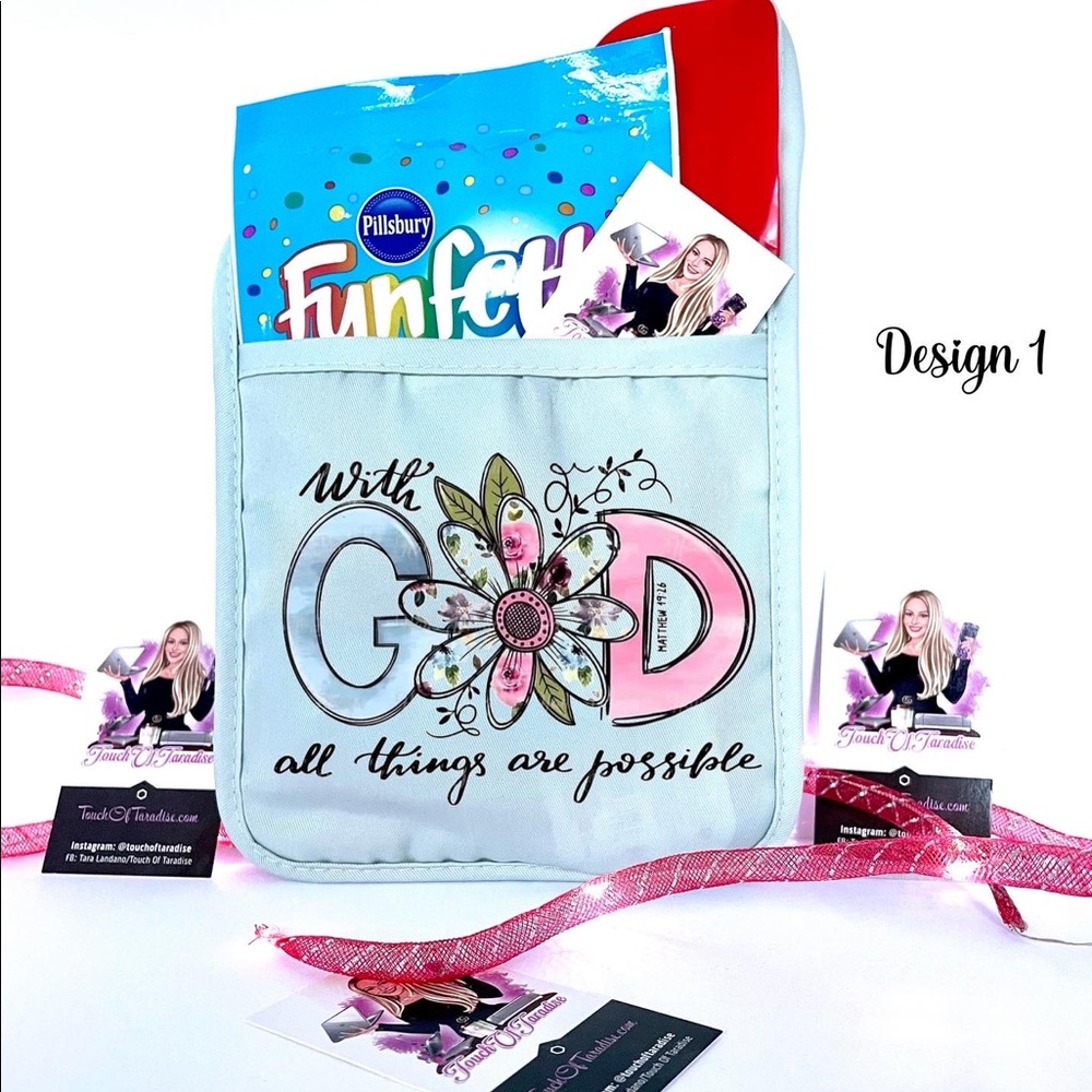 Religious Themed Oven Mitt Package